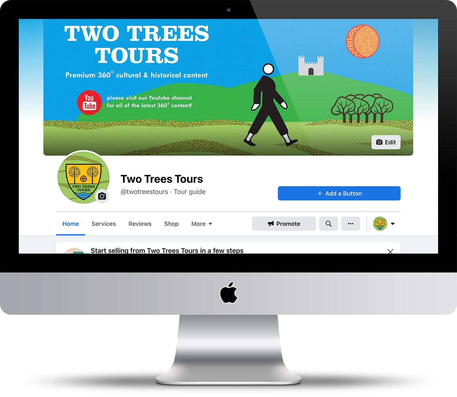 Two Trees Tours Webpage